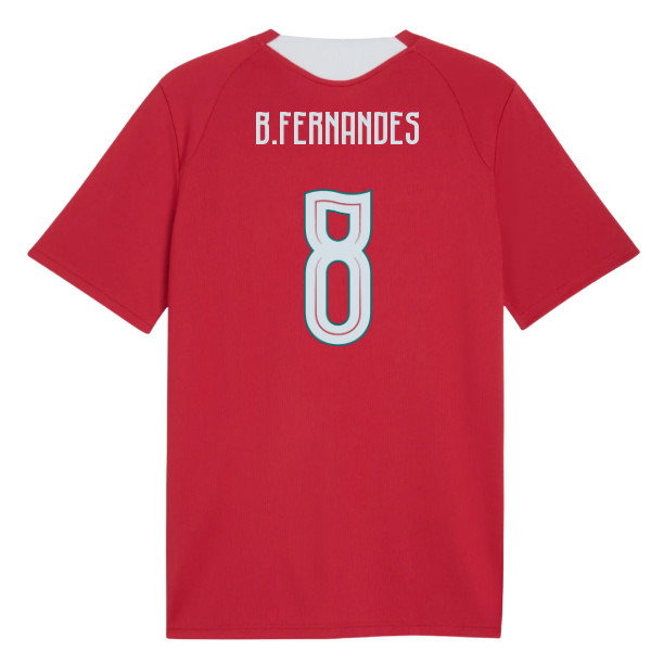2026-2027 Portugal Training Jersey (Red) (B.Fernandes 8)-SoccerKits Hub | Buy Soccer Jerseys Online